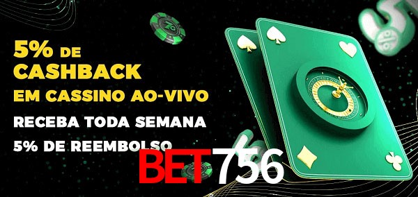 Promoções do cassino ao Vivo BET756